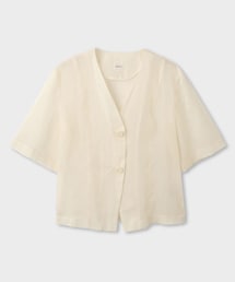 ROPE' | 【一部店舗限定】【REALM(レルム)】SHEER JACKET|Vネックジャケット 26SS(ノーカラージャケット)