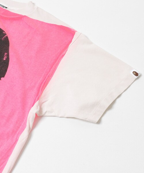 URBAN RESEARCH（アーバンリサーチ）の「SAINT M××××××　BAPE HANDPRINT（Tシャツ/カットソー・メンズ・WHT/PNK・M/L/XL）」の8枚目の写真