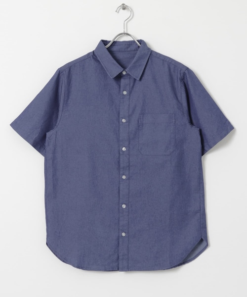 ITEMS URBANRESEARCH（アイテムズ アーバンリサーチ）の「TCインディゴレギュラーカラー半袖シャツ（シャツ/ブラウス・メンズ・NVY/BLU/L.BLUE・M/L）」の18枚目の写真