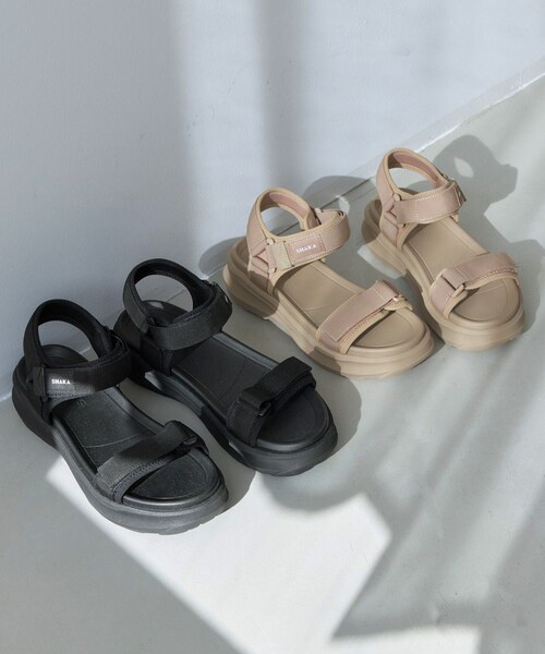 VIS(ビス)の「【SHAKA】NEO BUNGY GES(サンダル・レディース・ブラック/ベージュ系・23.0/24.0)」の6枚目の写真