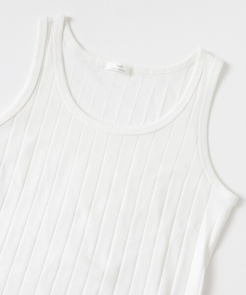 ITEMS URBANRESEARCH（アイテムズ アーバンリサーチ）の「クールコットンリブタンクトップ（タンクトップ・レディース・WHT/L.BEG/BLK/BRN・FREE）」の7枚目の写真