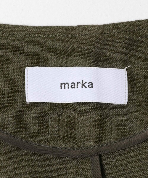 URBAN RESEARCH DOORS(アーバンリサーチドアーズ)の「marka MINIMALIST JACKET(ノーカラージャケット・メンズ・OLIVE/BLACK・1/2)」の11枚目の写真