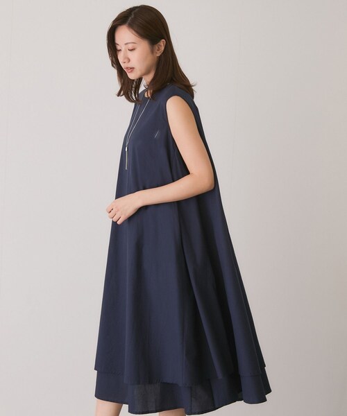 Jayro(ジャイロ)の「ノースリーブワンピース(ワンピース・レディース・ブラック/ネイビー/ブルー/オレンジ/イエロー・F)」の17枚目の写真