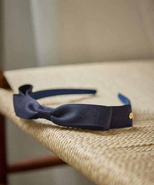 ROPE' PICNIC(ロペピクニック)の「【KIDS/キッズ】リボンカチューシャ(カチューシャ・キッズ・オフホワイト/ネイビー/サックス/ラベンダー系/ピンク・F)」の5枚目の写真