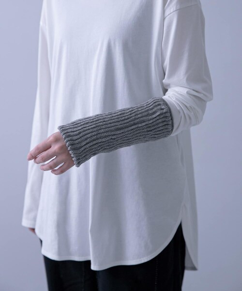 かぐれ（カグレ）の「マルエーニット　レッグウォーマー S（レッグウォーマー・レディース・生成/GRAY/CHARCOAL・Short）」の5枚目の写真