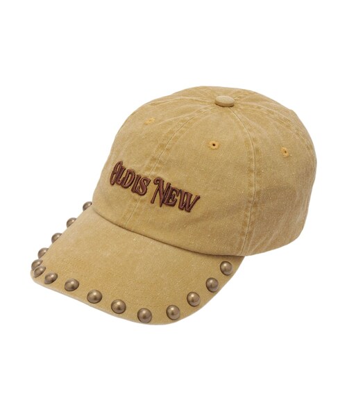 EVRIS（エヴリス）の「スタッズモチーフオリジナルCAP（キャップ・レディース・レッド/マスタード・F）」の4枚目の写真