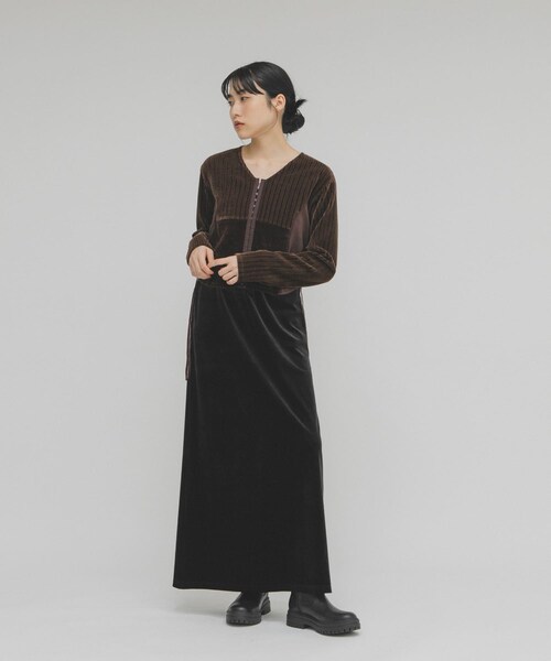 KBF（ケイビーエフ）の「モールジャガードカーディガン（カーディガン/ボレロ・レディース・BEIGE/BROWN/BLACK・One）」の16枚目の写真