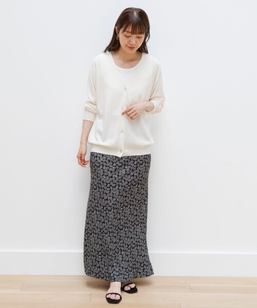 URBAN RESEARCH Sonny Label（アーバンリサーチサニーレーベル）の「『接触冷感/UVカット』クールミストカーディガン（カーディガン/ボレロ・レディース・L.グレー/オフ/ミント/ブラック・FREE）」の11枚目の写真