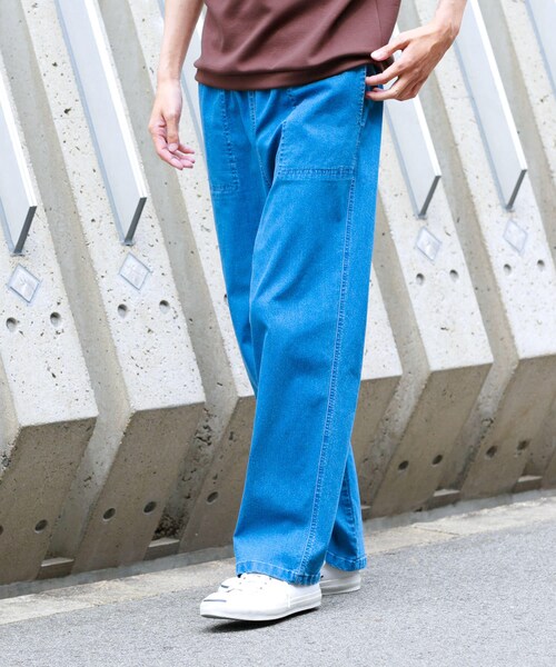 URBAN RESEARCH Sonny Label（アーバンリサーチサニーレーベル）の「接触冷感デニムイージーパンツ（デニムパンツ・メンズ・ブラック/インディゴ/ライトインディゴ・M/L）」の20枚目の写真