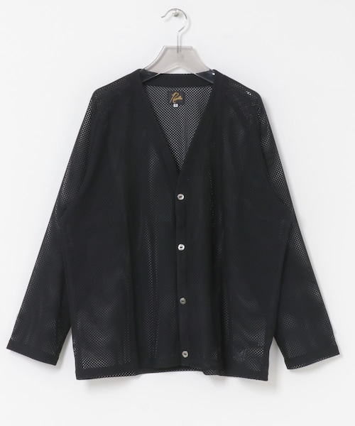 URBAN RESEARCH(アーバンリサーチ)の「Needles V-NECK LACE CARDIGAN(カーディガン/ボレロ・メンズ・GREY/EGGPLANT/BLACK・S/M)」の1枚目の写真