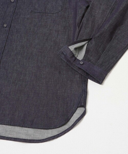 EKAL（エカル）の「White Mountaineering　別注MID GUSSET SLEEVE EYELET POCKET SHIRT（シャツ/ブラウス・メンズ・ブルー・2/3）」の5枚目の写真