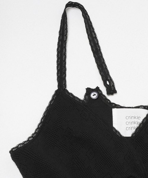URBAN RESEARCH(アーバンリサーチ)の「crinkle crinkle crinkle FLOWER JACQUARD KNIT CAMI(キャミソール・レディース・IVORY/BLACK・Free)」の10枚目の写真