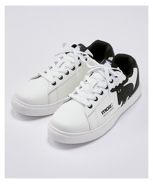 nissen（ニッセン）の「【ゆったり幅広】moz（モズ）軽量ビッグロゴスニーカー（ワイズ４Ｅ）（スニーカー・メンズ・ホワイト×黒/ホワイト×キャメル/ホワイト×ブルーグレー/ホワイト×ピンク/黒×ホワイト/ホワイト×ミント/黒×黒・M=23.0~23.5cm/4E/L=24.0~24.5cm/4E/LL=25.0~25.5cm/4E/3L=26.0cm/4E）」の19枚目の写真