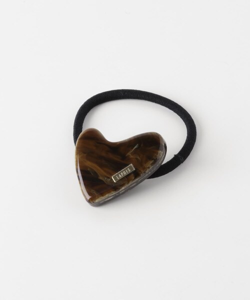 SENSE OF PLACE by URBAN RESEARCH（センスオブプレイスバイアーバンリサーチ）の「LAPUIS　Plump Heartヘアゴム（ヘアゴム・レディース・IVORY/BLACK/BROWN・One）」の11枚目の写真