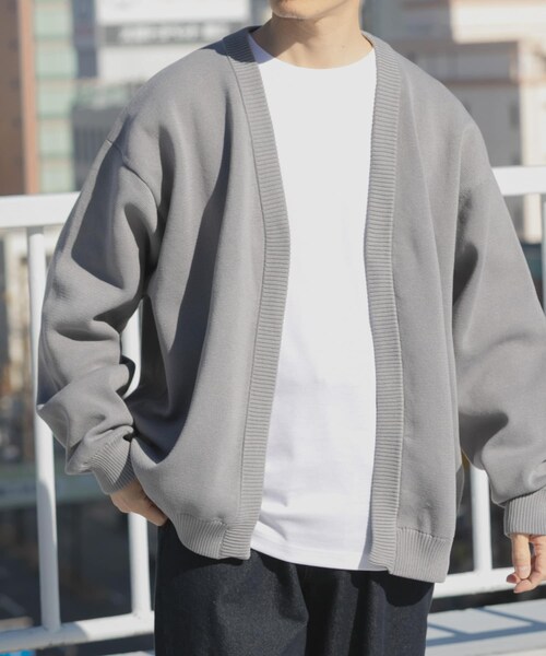 ITEMS URBANRESEARCH（アイテムズ アーバンリサーチ）の「『洗濯可/抗菌/防臭/UVカット』高機能リブニットカーディガン+インナー セット（ニット/セーター・メンズ・BLK/BLU/BEG/GRY・M/L）」の15枚目の写真