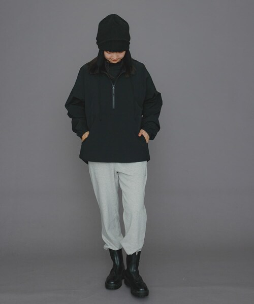 SENSE OF PLACE by URBAN RESEARCH（センスオブプレイスバイアーバンリサーチ）の「『ユニセックス』Uiscel　4WAYストレッチアノラック（その他トップス・レディース・BLACK/OLIVE・M/L）」の9枚目の写真