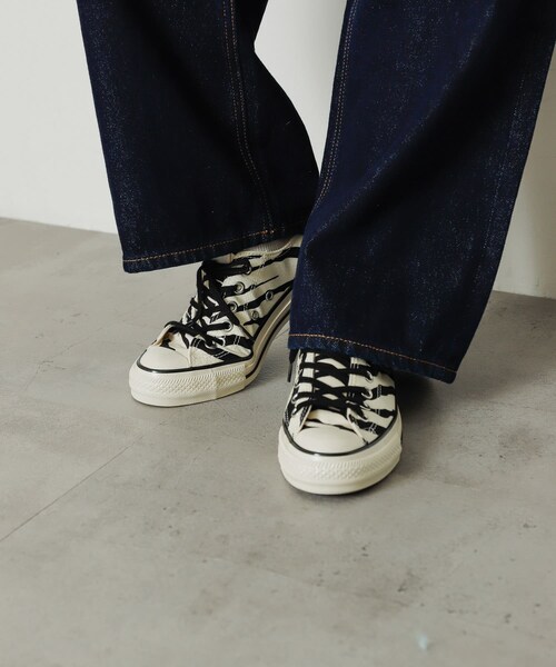 SENSE OF PLACE by URBAN RESEARCH(センスオブプレイスバイアーバンリサーチ)の「『WEB限定』CONVERSEALL ALL STAR US ZEBRA OX(スニーカー・レディース・WHITE・22.5/23.5/24.5)」の5枚目の写真