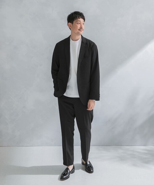 URBAN RESEARCH DOORS（アーバンリサーチドアーズ）の「『イージーケア』LIFE STYLE TAILOR　カルゼストレッチコンフォータブルパンツ（スラックス・メンズ・BLACK/BLUE GRAY/SAGE KHAKI・S/M/L/XL）」の11枚目の写真