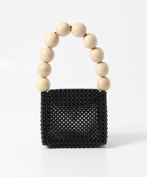 URBAN RESEARCH DOORS(アーバンリサーチドアーズ)の「TOOS wood ball handbag(ハンドバッグ・レディース・black・one)」の3枚目の写真