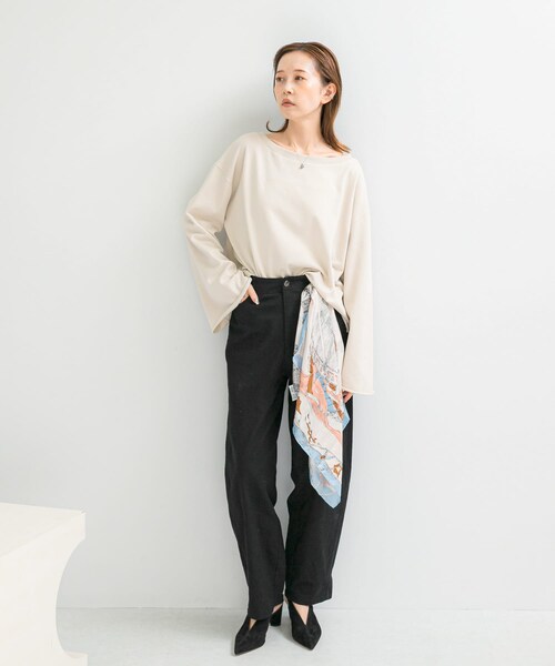 URBAN RESEARCH ROSSO（アーバンリサーチロッソ）の「オフショルライトスウェット（スウェット・レディース・L/BEIGE/MOON STONE・FREE）」の5枚目の写真