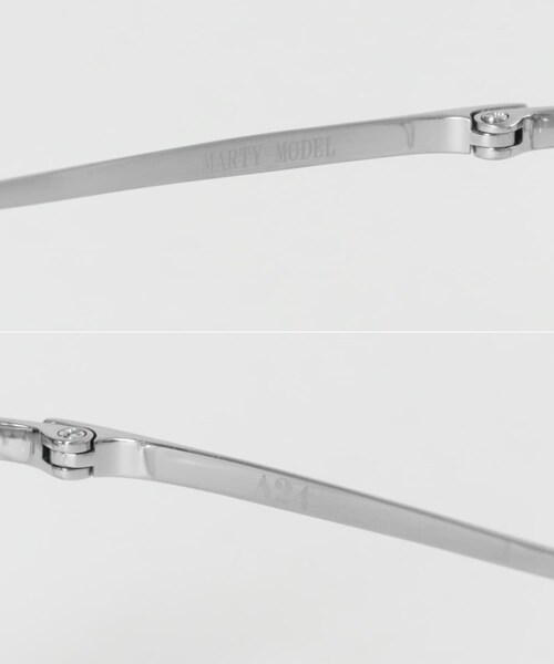 URBAN RESEARCH（アーバンリサーチ）の「『別注』KANEKO OPTICAL×URBAN RESEARCH　MARTY SUPREME MODEL（メガネ・メンズ・シルバー・-）」の7枚目の写真