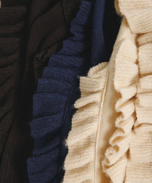 LAATO（ラート）の「frill frill knit（ニット/セーター・レディース・チョコレート/ミッドナイト/ハニー・FREE）」の14枚目の写真
