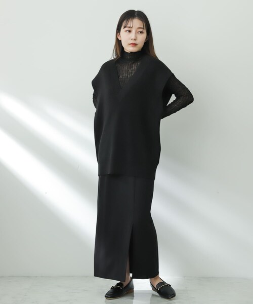 SENSE OF PLACE by URBAN RESEARCH（センスオブプレイスバイアーバンリサーチ）の「スリットペンシルスカート（スカート・レディース・GREIGE/BLACK/BROWN・S/M）」の21枚目の写真