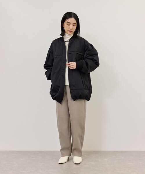 ADAM ET ROPE'(アダムエロペ)の「【WEB限定】・【定番】エコベロRIBタートル(ニット/セーター・レディース・ブラック/オフホワイト/ダークブラウン/ブルー系/レッド・F)」の12枚目の写真
