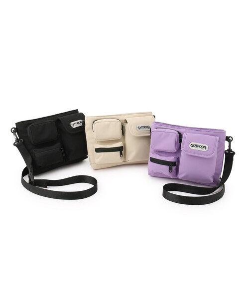 ROPE'（ロペ）の「【OUTDOOR PRODUCTS】別注3WAYサコッシュ（ショルダーバッグ・レディース・ブラック/ベージュ/パープル・F）」の13枚目の写真