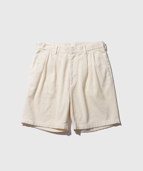 ADAM ET ROPE'(アダムエロペ)の「CORDUROY SHORTS(その他パンツ・メンズ・ホワイト/ベージュ/ネイビー/ブルー系/イエロー・L/M)」の1枚目の写真