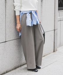 URBAN RESEARCH DOORS | 『仁村紗和さん着用』『UR TECH』完声タックギャザーワイドパンツ(その他パンツ)