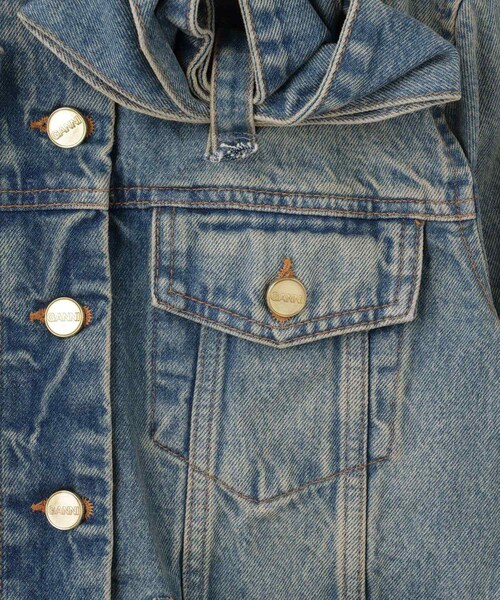 ADAM ET ROPE'(アダムエロペ)の「【GANNI(ガニー)】Tint Rigid Denim Jacket(デニムジャケット・レディース・ブルー・36)」の11枚目の写真