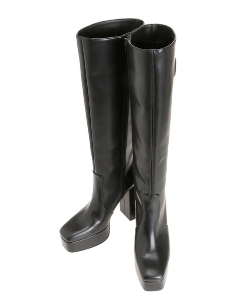 GYDA（ジェイダ）の「GYGY MOLDロングブーツ（ブーツ・レディース・アイボリー/ブラック・S/M/L）」の10枚目の写真