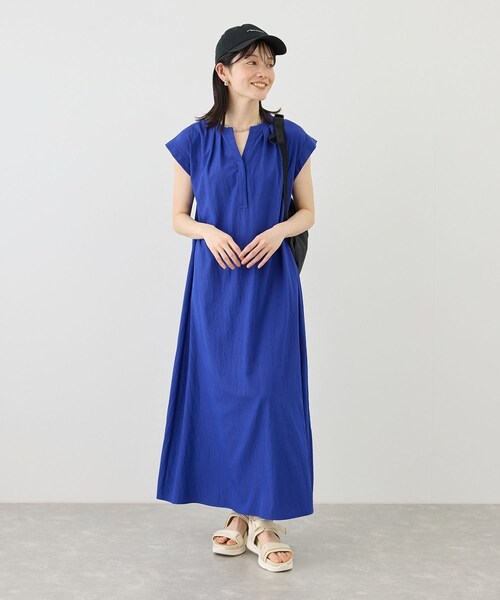 ROPE' PICNIC(ロペピクニック)の「リラックスワンピース(ワンピース・レディース・ブラック/ダークブラウン/ブルー/ワイン・F)」の19枚目の写真