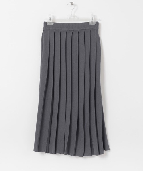 LAATO（ラート）の「knit pleats skirt（スカート・レディース・シャドウ/サブレ・Free）」の4枚目の写真