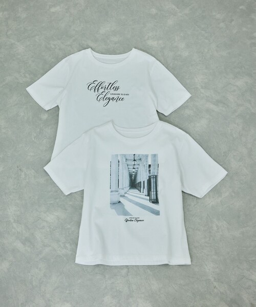 ROPE'（ロペ）の「プリントＴシャツ/イージーケア（Tシャツ/カットソー・レディース・ホワイト/ホワイト系・F）」の8枚目の写真