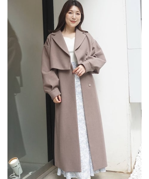 MERCURYDUO（マーキュリーデュオ）の「中空糸3WAYロングコート（その他アウター・レディース・ミントグリーン/ラベンダー/ブラウン・S/M）」の17枚目の写真