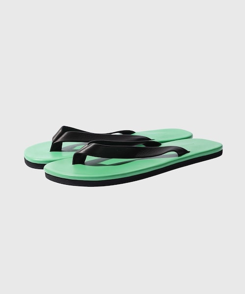 ADAM ET ROPE'(アダムエロペ)の「【AURALEE/オーラリー】SOFT LEATHER FLIP-FLOPS(サンダル・メンズ・ブラック/グリーン・25.0/26.0/27.0)」の13枚目の写真