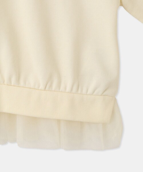 ROPE' PICNIC（ロペピクニック）の「【KIDS/キッズ】裾チュール裏毛プルオーバー（スウェット・キッズ・ブラック/キナリ・L/M/S）」の19枚目の写真