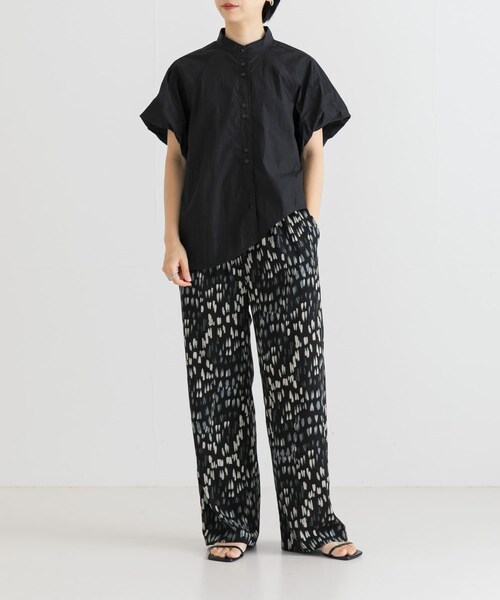 URBAN RESEARCH（アーバンリサーチ）の「綿ナイロンスタンドカラーブラウス（シャツ/ブラウス・レディース・BLU/OFF/NVY/BLK・FREE）」の19枚目の写真