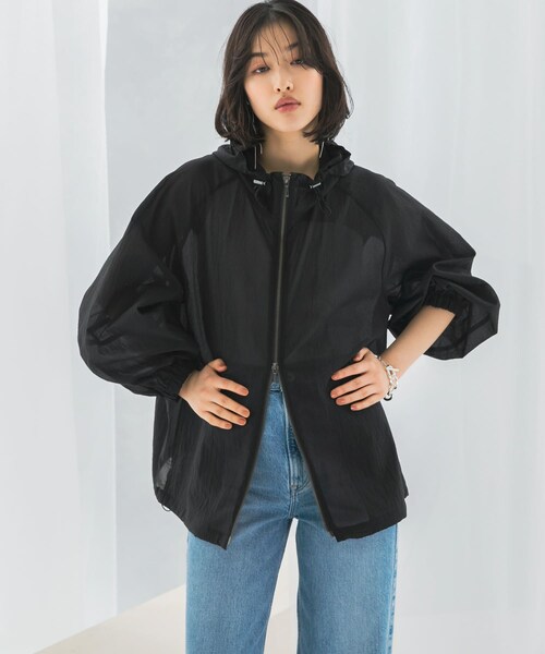 URBAN RESEARCH ROSSO（アーバンリサーチロッソ）の「シアーパーカーブルゾン（ブルゾン・レディース・black/white・FREE）」の3枚目の写真