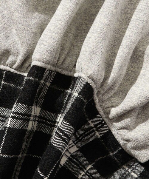 ADAM ET ROPE'(アダムエロペ)の「【LIBRIO MENDONCA/リブリオ メンドンサ】SHIRT DOCKING SWEAT PULLOVER(スウェット・メンズ・ライトグレー/ブルー・M/XL)」の19枚目の写真