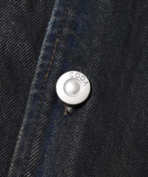 ADAM ET ROPE'(アダムエロペ)の「【CODA/コーダ】WAXED OFFSET DENIM TIERED JACKET(デニムジャケット・メンズ・ネイビー系・0/1/2)」の10枚目の写真