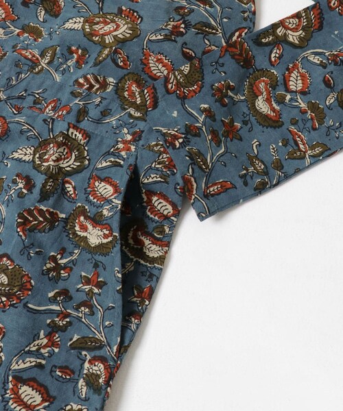 URBAN RESEARCH DOORS（アーバンリサーチドアーズ）の「ARCHI　BLOCK PRINT ALL IN ONE（つなぎ/オールインワン・レディース・NATURAL/BLUE・S）」の8枚目の写真