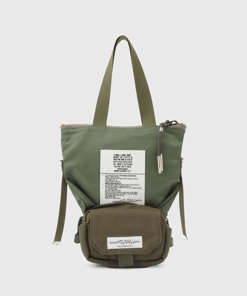 ADAM ET ROPE'（アダムエロペ）の「【elephant TRIBAL fabrics/エレファントトライバルファブリクス】Back in the Pouch（ショルダーバッグ・メンズ・ブラック/カーキ・F）」の3枚目の写真