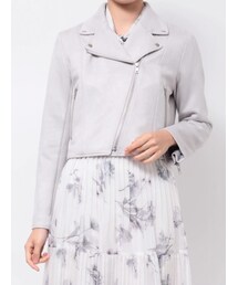 MERCURYDUO | フェイクスエードコンパクトライダースジャケット【WEB限定サイズあり】(ライダースジャケット)