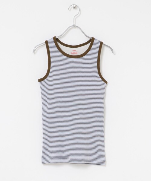 SENSE OF PLACE by URBAN RESEARCH（センスオブプレイスバイアーバンリサーチ）の「『別注』Healthknit×SENSE OF PLACE ボーダータンクトップ（タンクトップ・レディース・OF×NV×BE/SAX×BRN/LIME×BEG・One）」の19枚目の写真