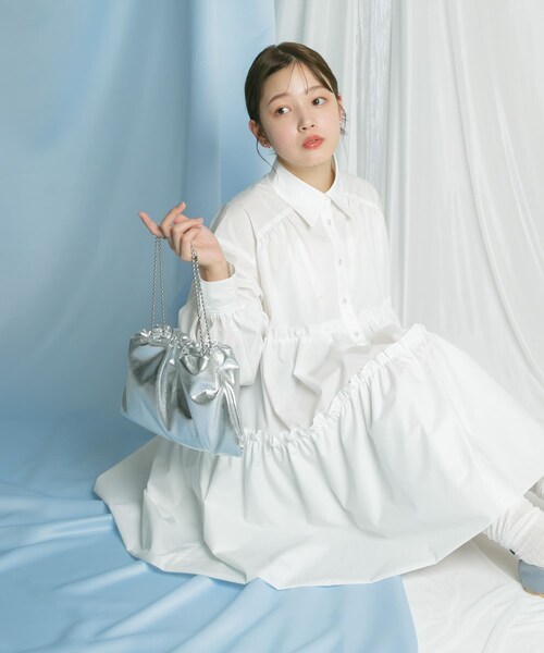 KBF（ケイビーエフ）の「ボールチェーンギャザーBAG（ハンドバッグ・レディース・SILVER/YELLOW/BLACK・one）」の22枚目の写真