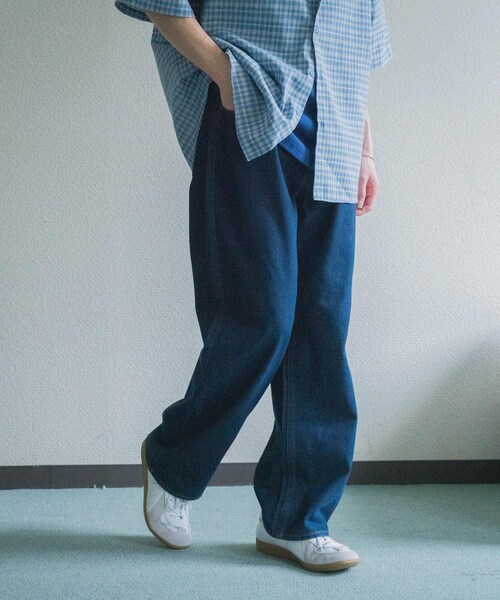 SENSE OF PLACE by URBAN RESEARCH（センスオブプレイスバイアーバンリサーチ）の「ストレートデニムパンツ（デニムパンツ・メンズ・BLACK/D.INDIGO・S/M/L）」の19枚目の写真