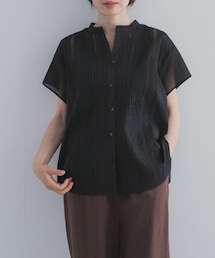 URBAN RESEARCH DOORS | コットンレース切替ブラウス(シャツ/ブラウス)
